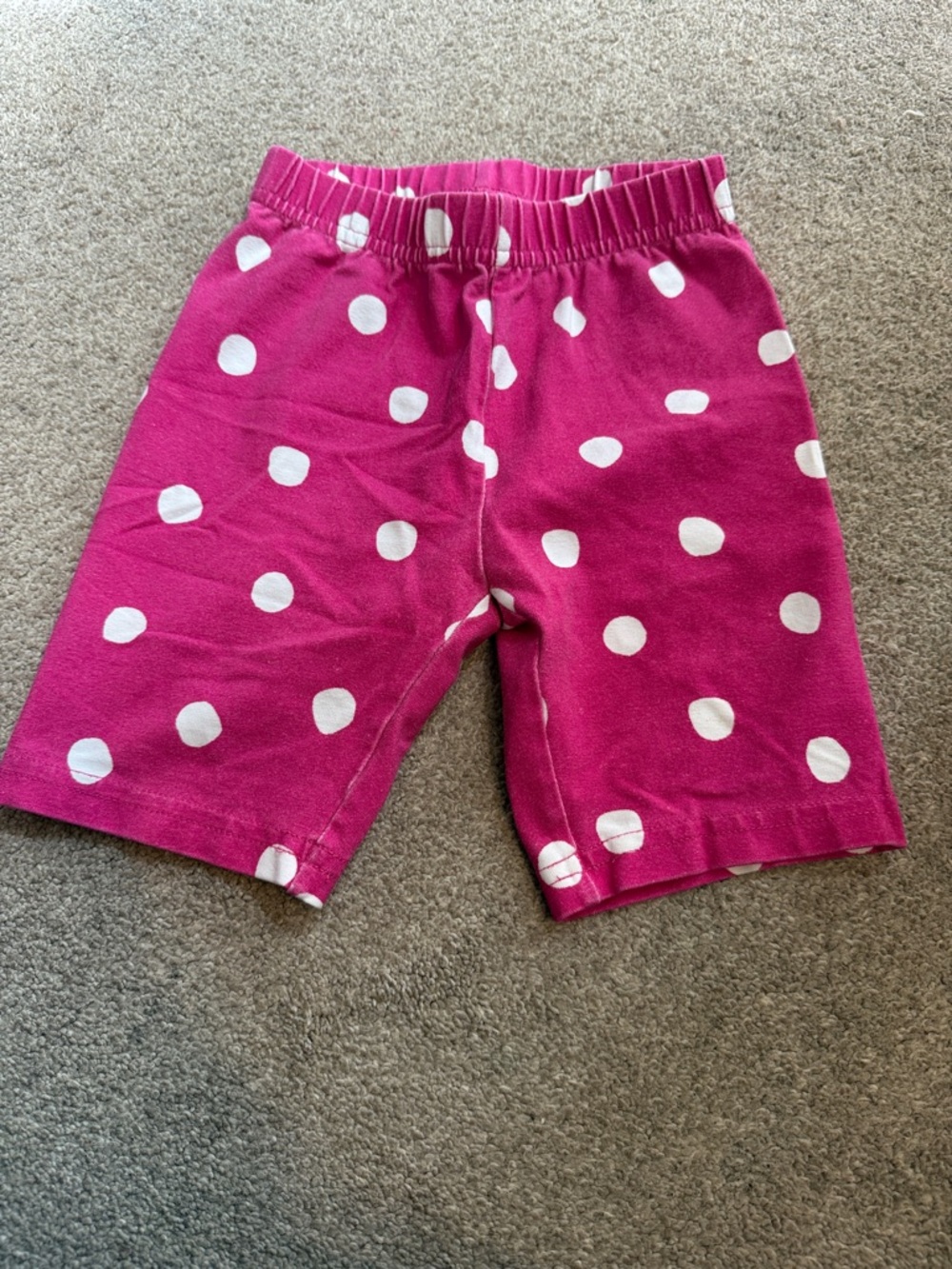 Hanna Andersson Kids Pink Polka Dot Stretch Shorts Size 4 100cm Barbie